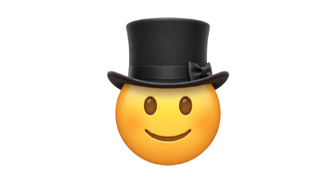 Smiley avec un haut de forme